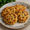 Куриные оладьи с грибами и сыром