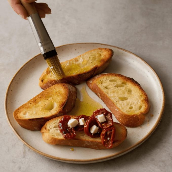 Соберите брускетты