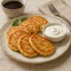 Оладьи с ветчиной и сыром