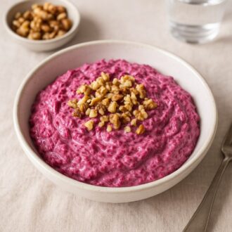 Свекольный салат с грецкими орехами