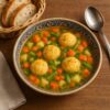 Овощной суп с сырными шариками
