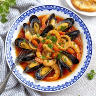 Рагу из морепродуктов