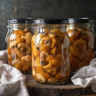 Маринованные лисички