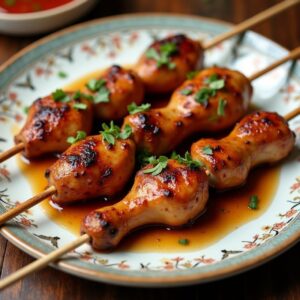 Шашлык из куриных ножек в соевом маринаде