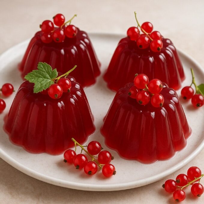 Желе из красной смородины