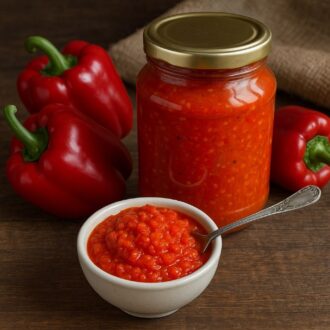 Паста из болгарского перца на зиму
