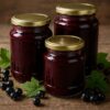 Густой джем из черной смородины