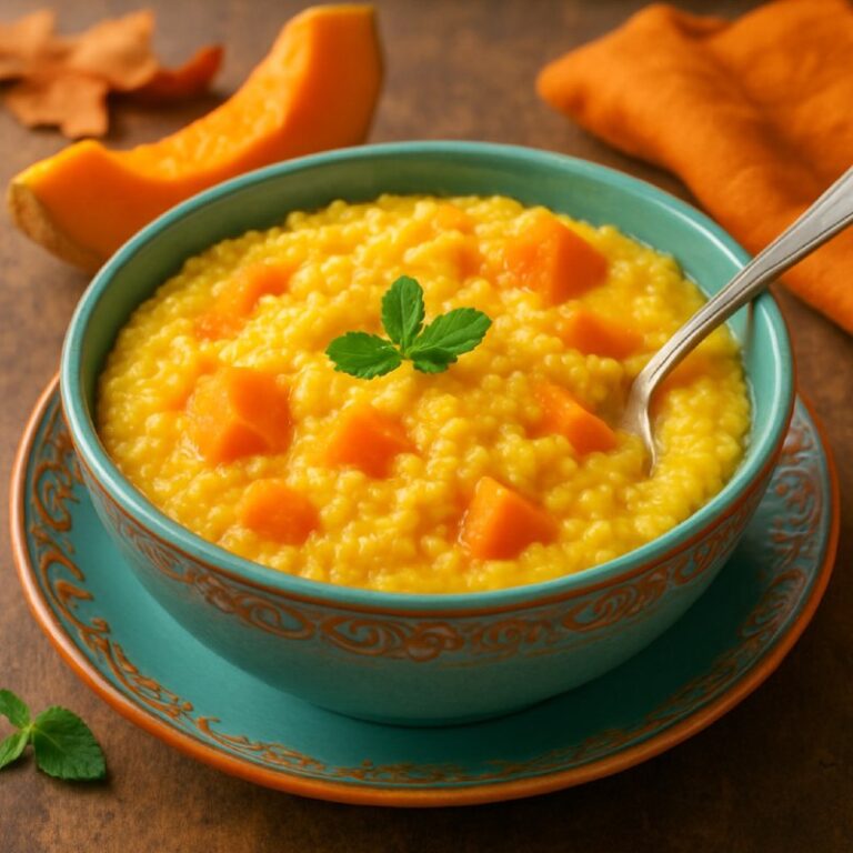 Кукурузная каша с тыквой