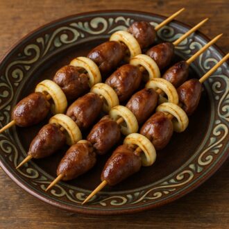 Шашлычки из куриных сердечек