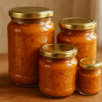 Кабачковая икра с томатной пастой