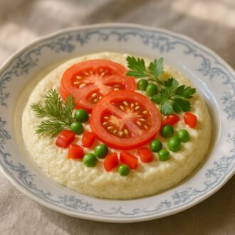 Омлет с овощами в пароварке