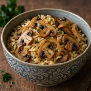 Рис с грибами