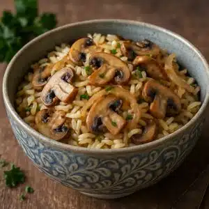 Рис с грибами