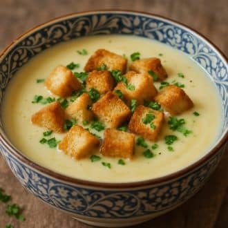 Суп-пюре с плавленным сыром