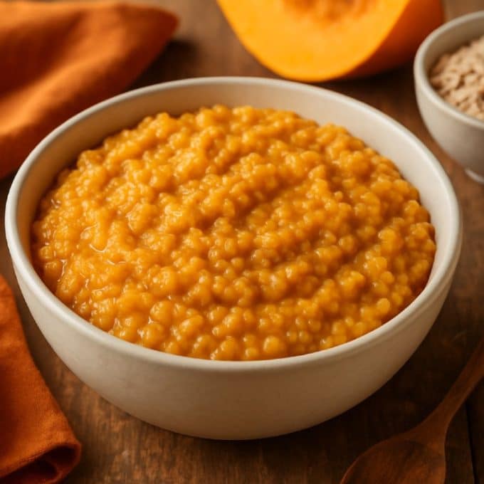 Ячневая каша с тыквой