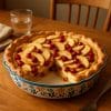 Пирог с брусникой и яблоками