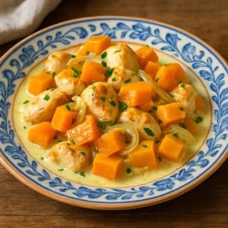 Курица с тыквой