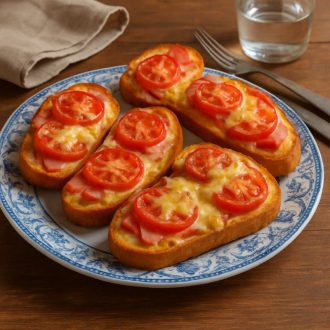 Гренки-пиццы