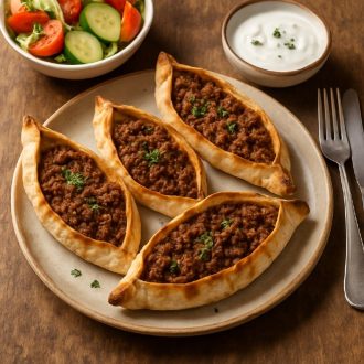 Лодочки из лаваша с начинкой из фарша