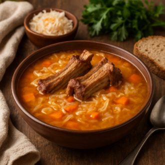 Кислые щи из квашеной капусты