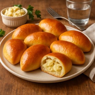 Печеные пирожки с картофельной начинкой