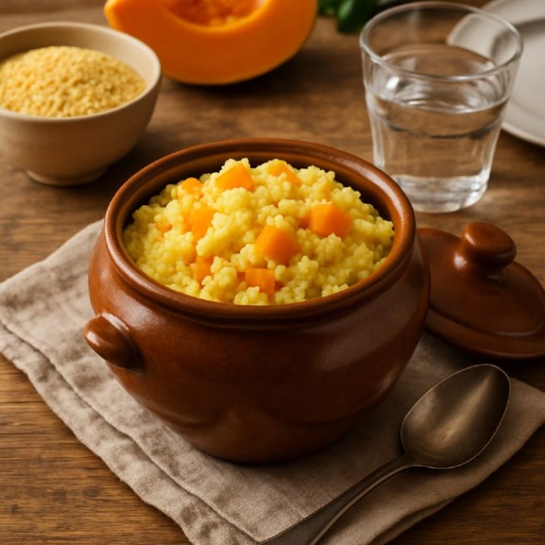 Тыквенная каша в горшочке