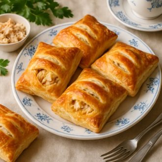 Слойки с курицей