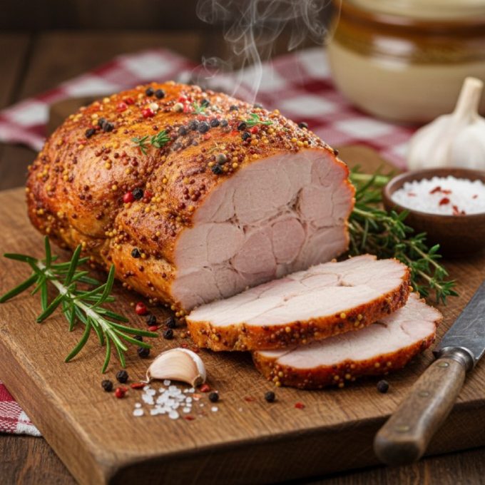 Домашняя буженина для бутербродов