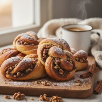 Булочки с ореховой начинкой