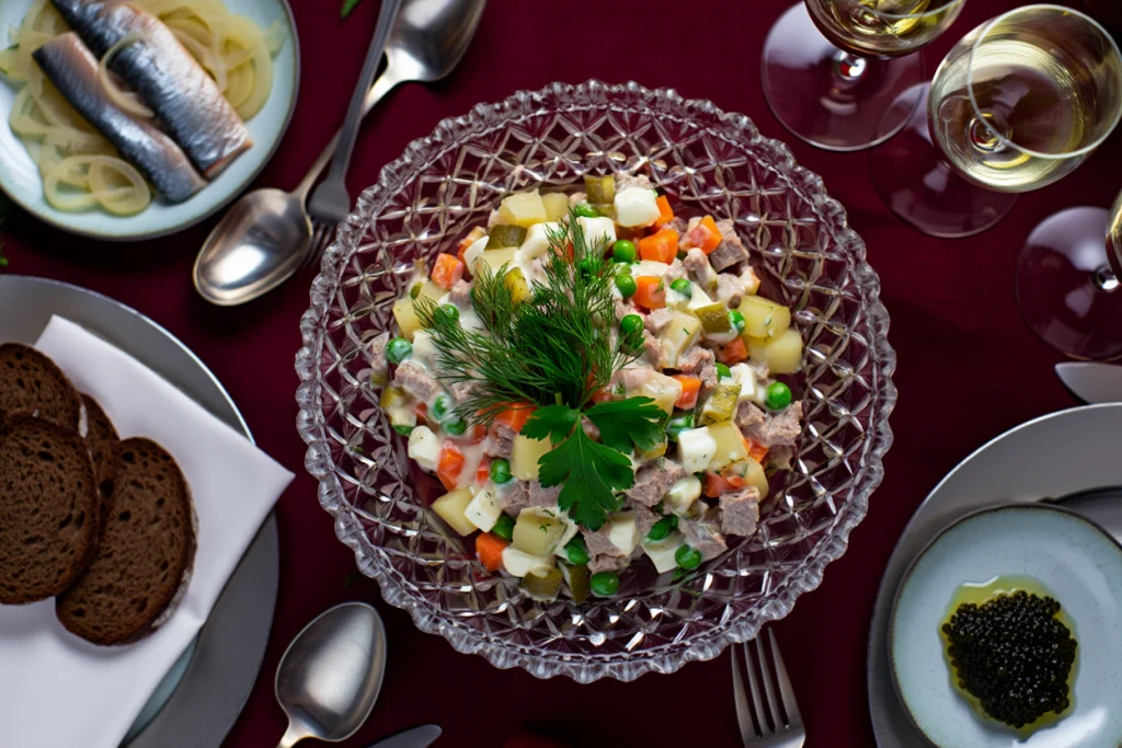 Салат оливье на праздник