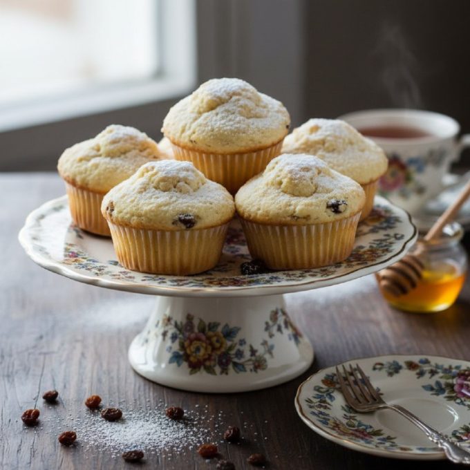 Творожные кексы с изюмом