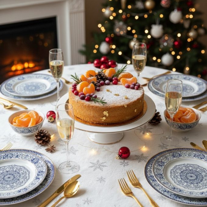 Торт мандариновый