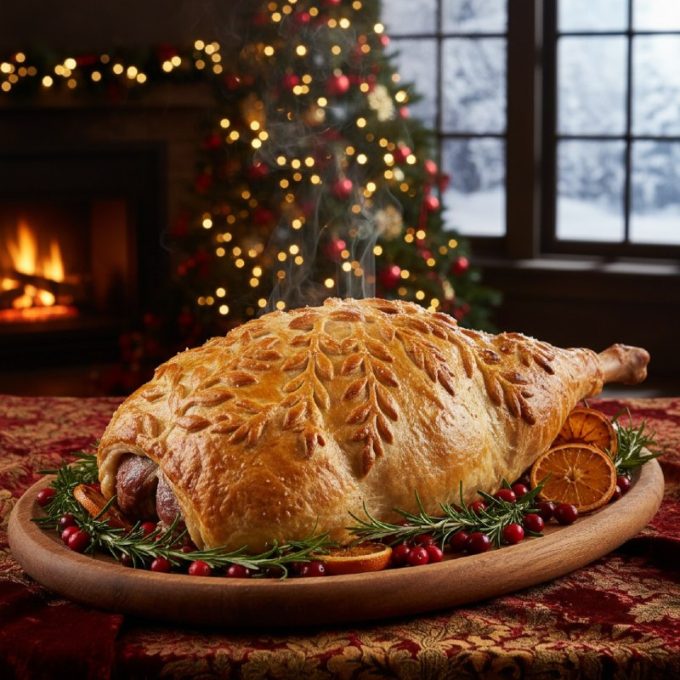 Фаршированная баранья нога