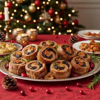 Мясные рулетики с начинкой