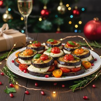 Закуска из баклажан и помидор