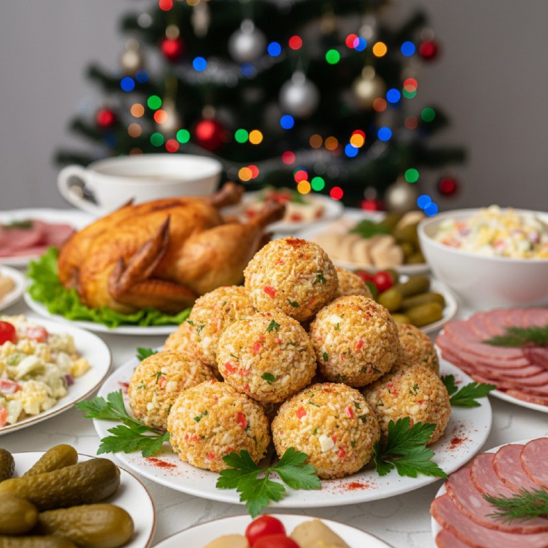 Шарики из крабовых палочек