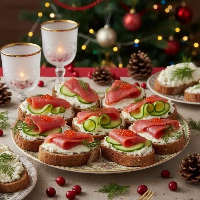 Бутерброды с форелью
