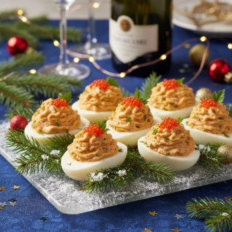 Яйца, фаршированные тунцом