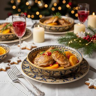 Кролик с апельсинами