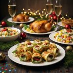 Закусочные рулетики с цуккини