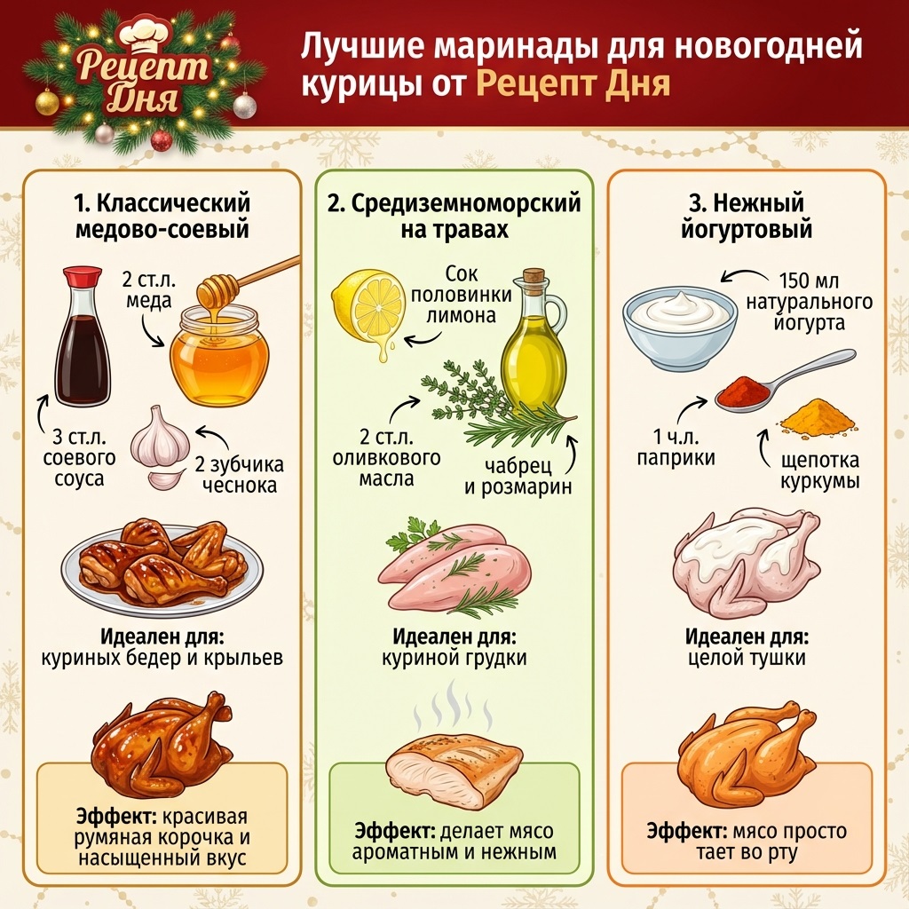 Лучшие маринады для новогодней курицы