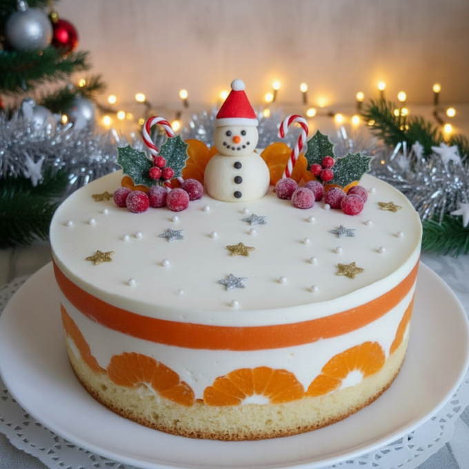 Мандариновый торт