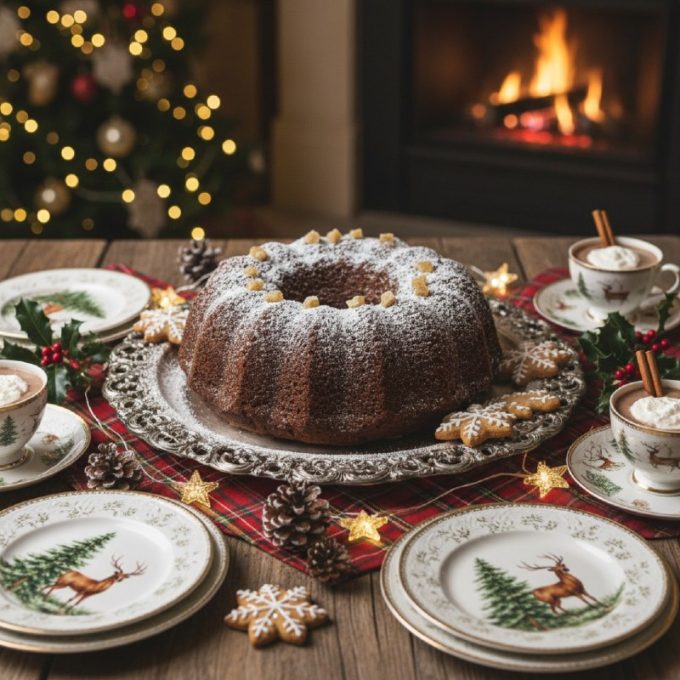 Шоколадно-имбирный кекс