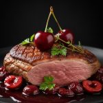 Утиная грудка с вишнёвым соусом