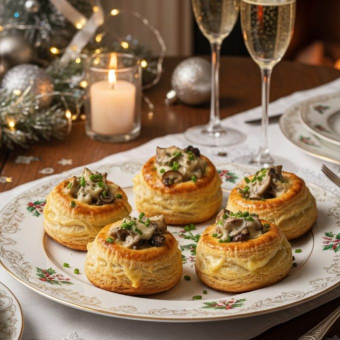 Волованы с грибной начинкой