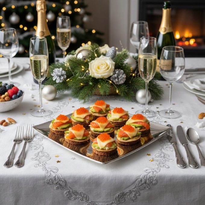 Мини-сэндвичи на Новый год