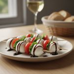 Канапе с моцареллой на праздничный стол