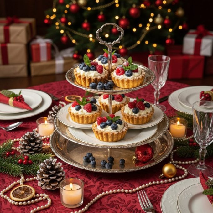 Ореховые тарталетки с рикоттой