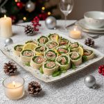 Рулетики из лаваша с красной рыбой