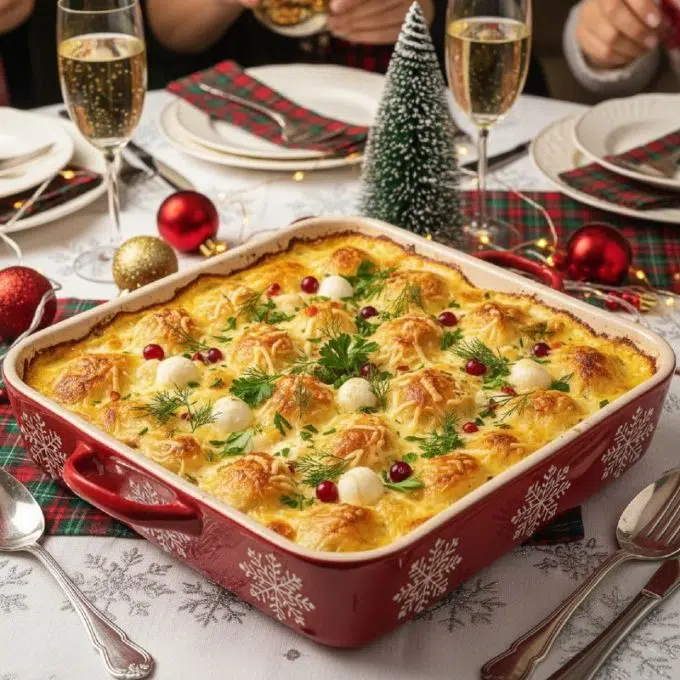 Запеканка из пельменей